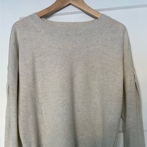 Banana Republic Women’s Sweater Grey Soft Merino Cashmere Wool Long Sleeve US S